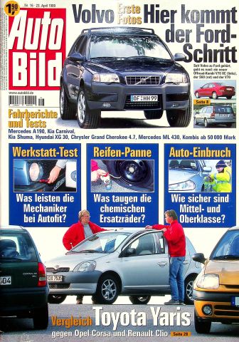 Deckblatt Auto Bild (16/1999)